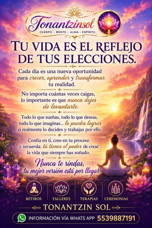Mensaje motivacional Tonantzin Sol
